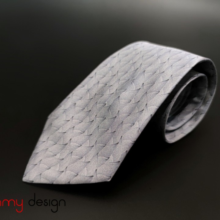 Bamboo sky blue silk tie